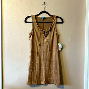 NWT Fishbowl Lace-Up Shift Sleeveless Dress XS